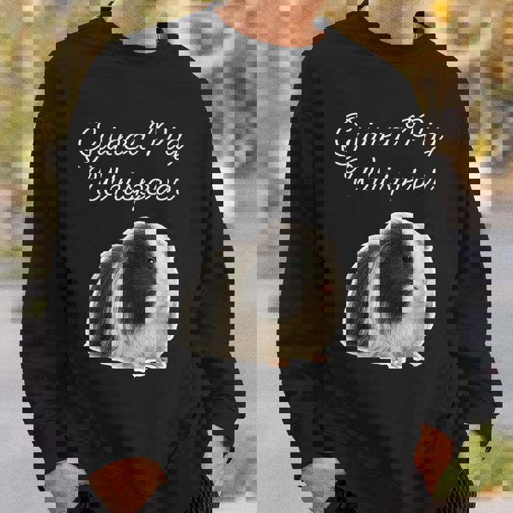 モルモットのささやき-ペルーのモルモット スウェットシャツ 彼への贈り物