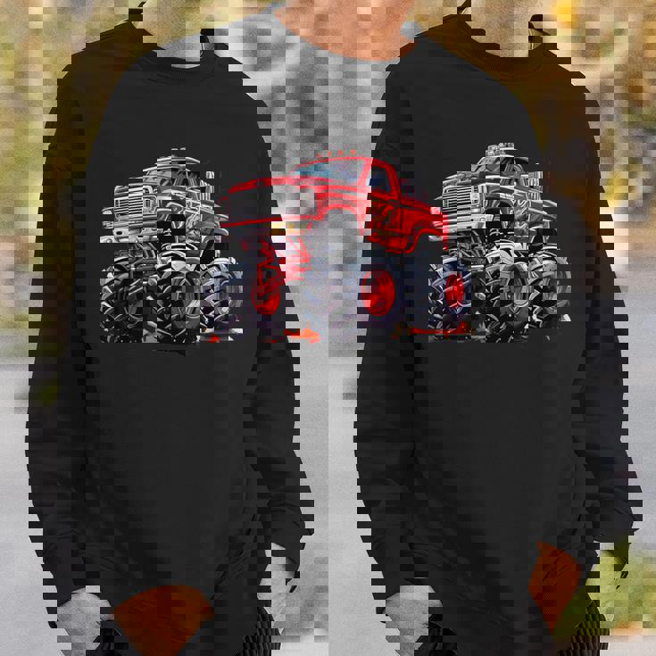 モンスタートラック 幼児用 キッズ レトロ ヴィンテージ モンスタートラック スウェットシャツ 彼への贈り物