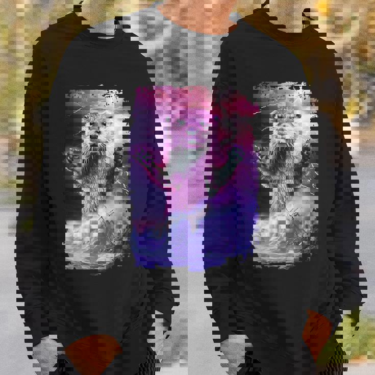 モンスター・クラーケン カワウソ神話 深海の生き物 スウェットシャツ 彼への贈り物