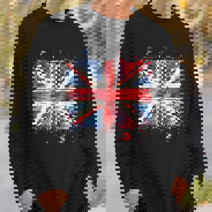 ユニオンジャック インクスタイル アート イギリス国旗 イギリス 国旗 イギリス スウェットシャツ 彼への贈り物