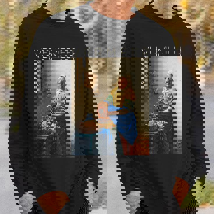 ヨハネス・フェルメール 芸術家のための芸術 ミルクメイド スウェットシャツ 彼への贈り物