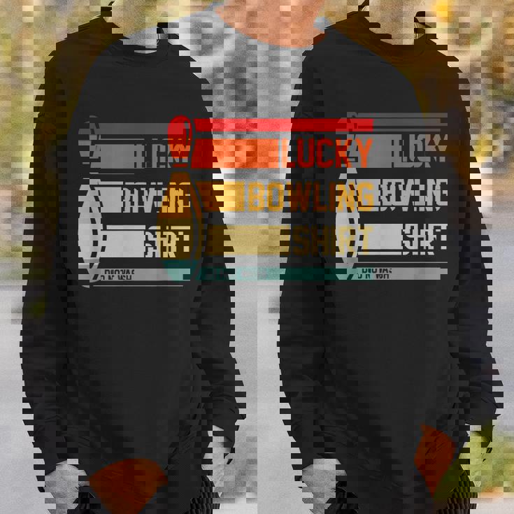 ラッキーボーリングシャツ おもしろボーリングトーナメントボウラーヴィンテージ スウェットシャツ 彼への贈り物