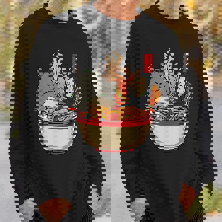 ラーメンプールパーティー かわいい日本アニメヌードルフード スウェットシャツ 彼への贈り物