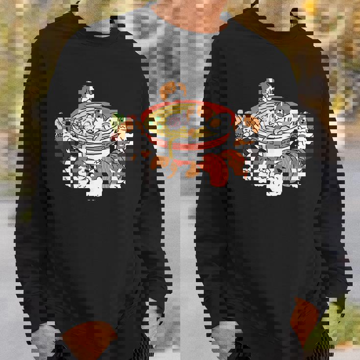 ラーメン寿司キャバリア・キング・チャールズ・スパニエル犬 スウェットシャツ 彼への贈り物