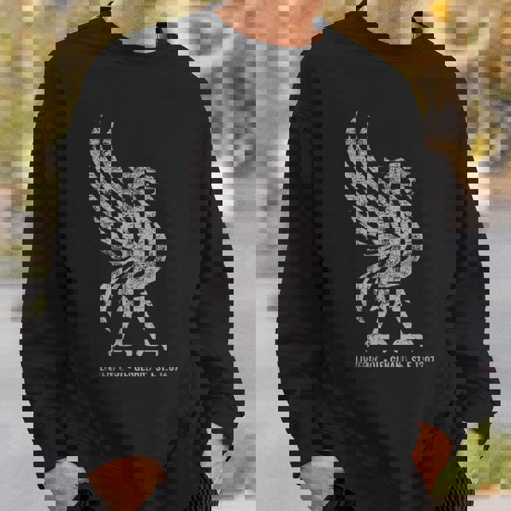 リバプール イングランド Est1207 Colossal Liverbird Grey Age スウェットシャツ 彼への贈り物