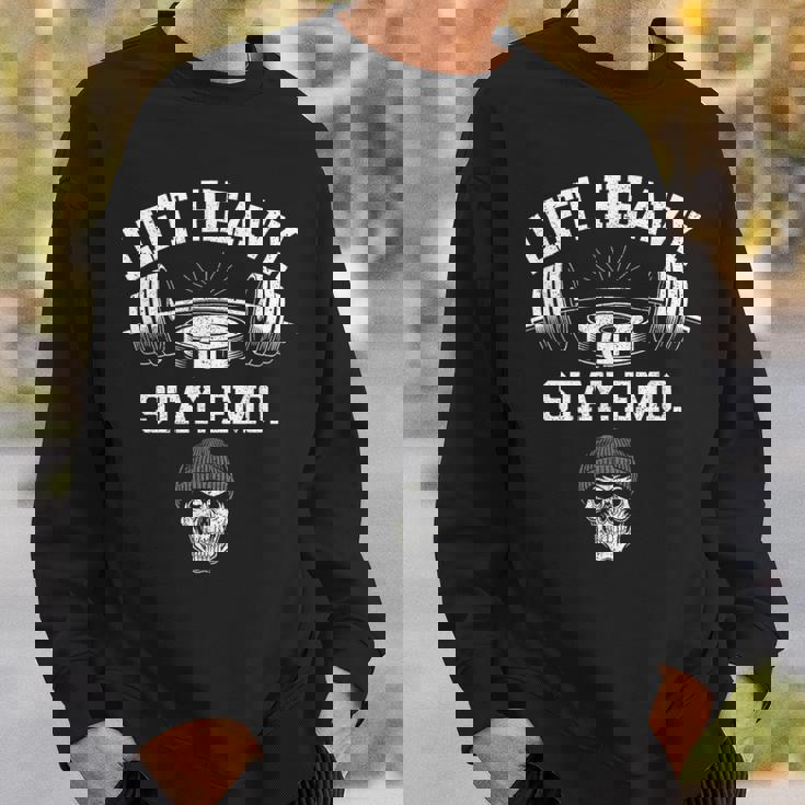 リフトヘビーステイエモジムとフィットネスウエイトリフティング スウェットシャツ 彼への贈り物