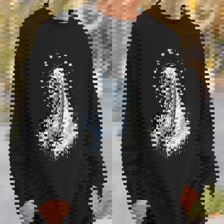 ルルドの聖母マリア 強力なシンボル 母マリア スウェットシャツ 彼への贈り物