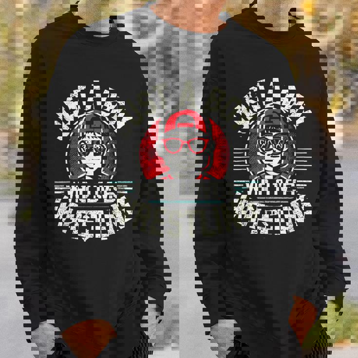 レスリングが大好きな少年 少年&キッズ レスラー スウェットシャツ 彼への贈り物