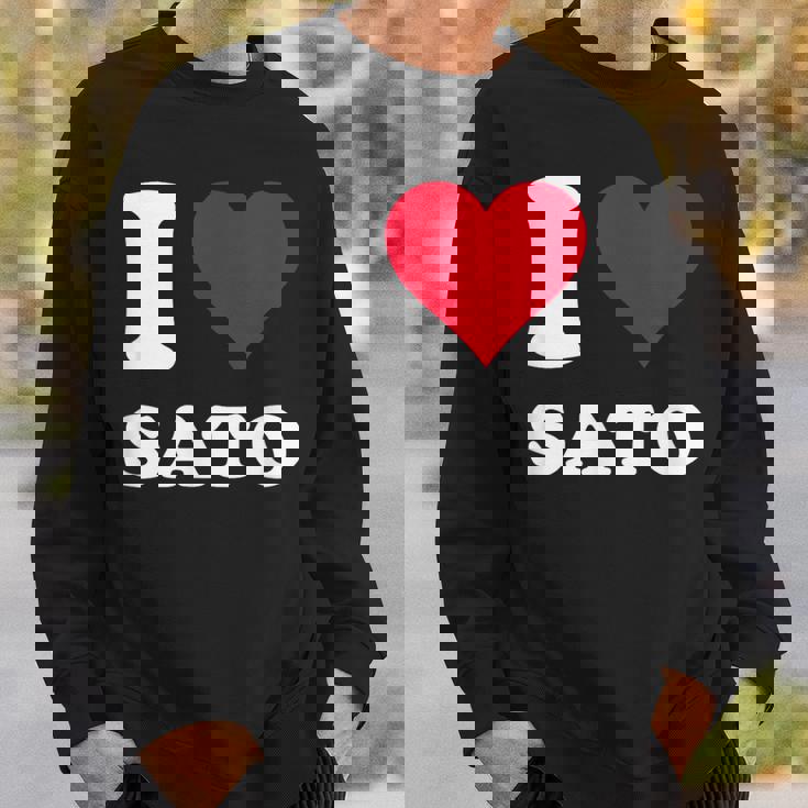 レッドハート I Loveato スウェットシャツ 彼への贈り物