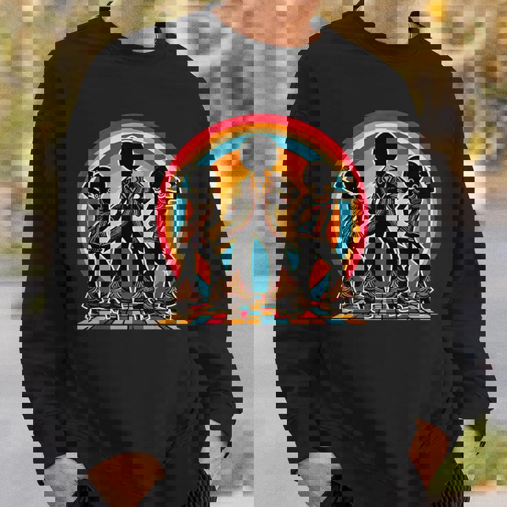 レトロ アフロ ソウル 音楽 グルーヴ ダンス ファンキー ディスコ スウェットシャツ 彼への贈り物