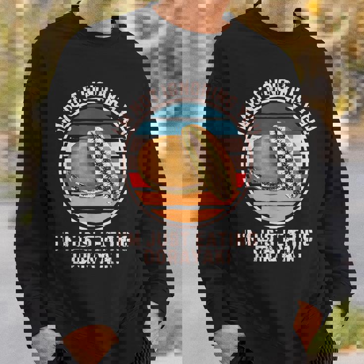 レトロどら焼き 俺は君を無視しない ただ食べているだけどら焼き スウェットシャツ 彼への贈り物