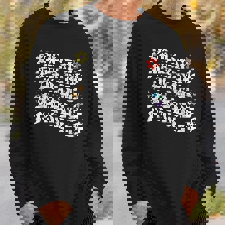 レトログルーヴィー。シャデーが多すぎることはありません。 スウェットシャツ 彼への贈り物