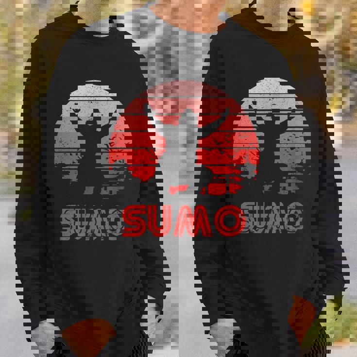 レトロサンセット相撲 スウェットシャツ 彼への贈り物