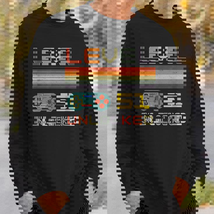 レベル51 アンロック ゲーマー 51歳の誕生日 スウェットシャツ 彼への贈り物