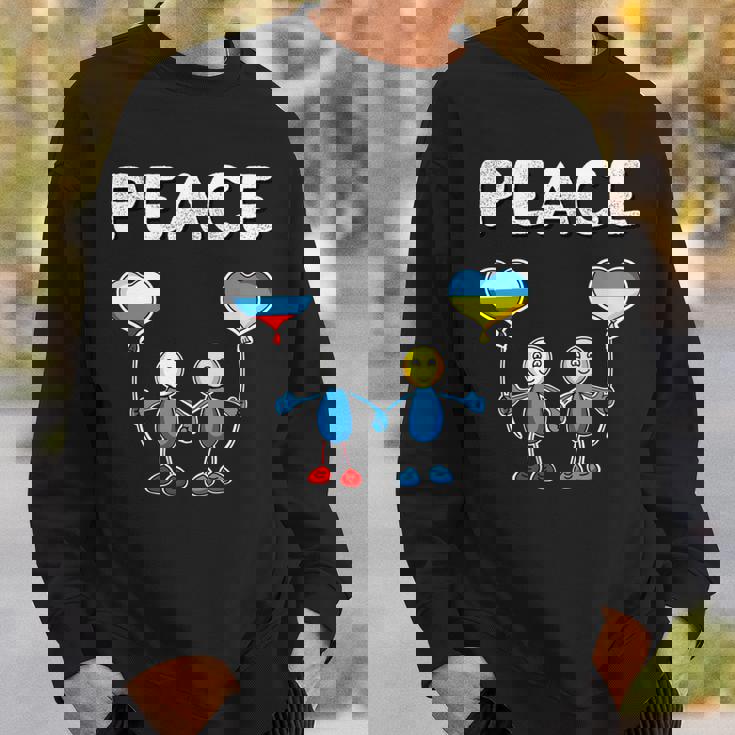 ロシアとウクライナの間の平和 長袖tシャツ スウェットシャツ 彼への贈り物