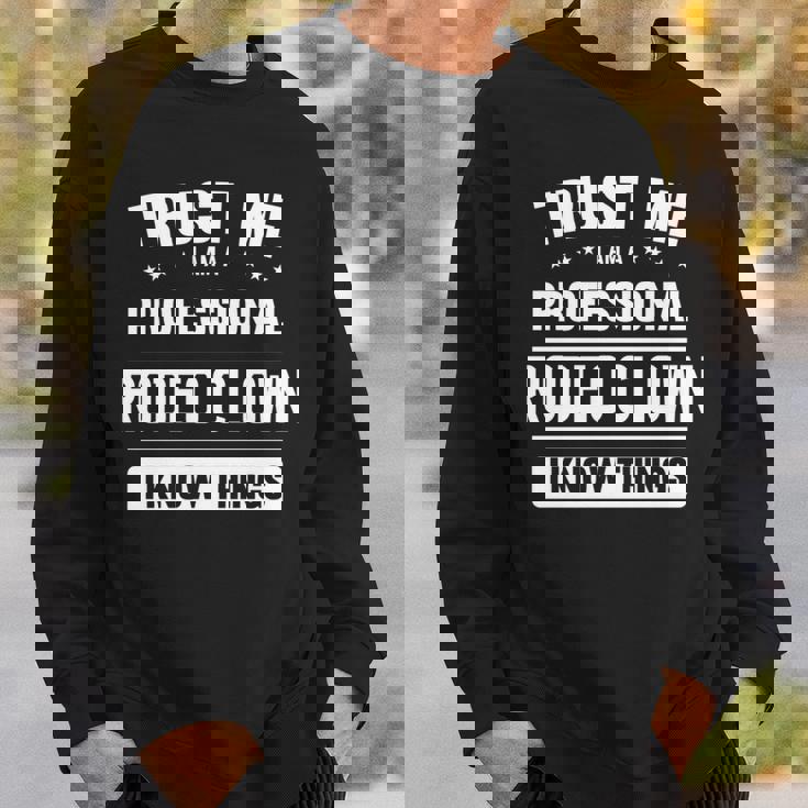 ロデオクラウンアイデアトラストプロフェッショナルロデオクラウン 長袖tシャツ スウェットシャツ 彼への贈り物