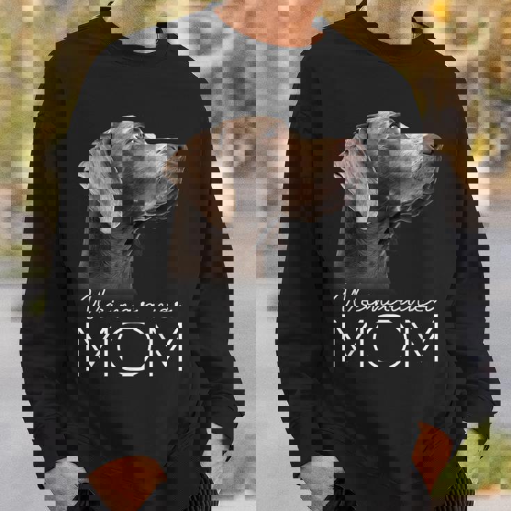 ワイマラナー 犬 ママ スウェットシャツ 彼への贈り物