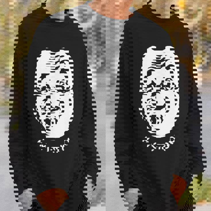 伝統的な日本のマスク、ひょっとこ様式デザイン。 スウェットシャツ 彼への贈り物