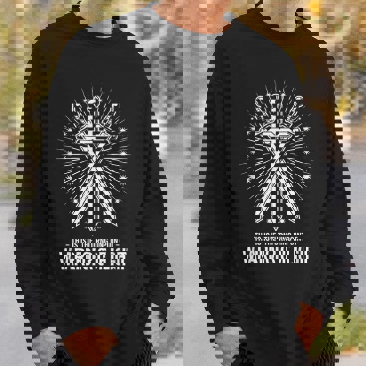 光の戦士 Warrior Of Light This Is The Turning Point 交差する剣 スウェットシャツ 彼への贈り物