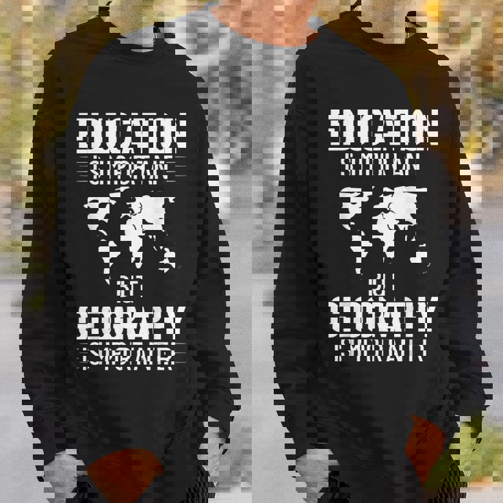 地理教師 地理学者 世界地図 学習史 スウェットシャツ 彼への贈り物