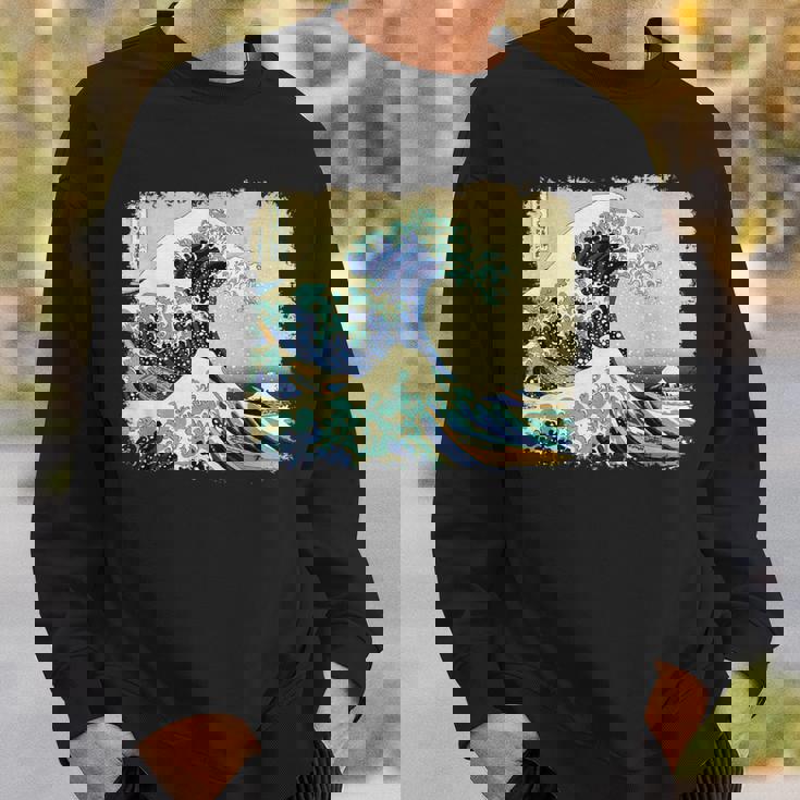 大波 北斎 名画 レトロ スウェットシャツ 彼への贈り物