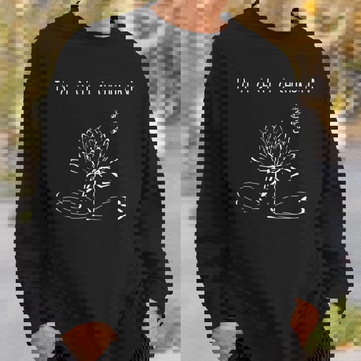 太極拳の初心者や教師のための太極拳のデザイン 長袖tシャツ スウェットシャツ 彼への贈り物