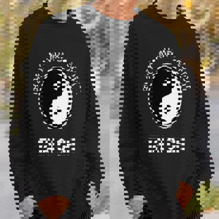 太極拳の心と体の健康のための陰陽師 長袖tシャツ スウェットシャツ 彼への贈り物