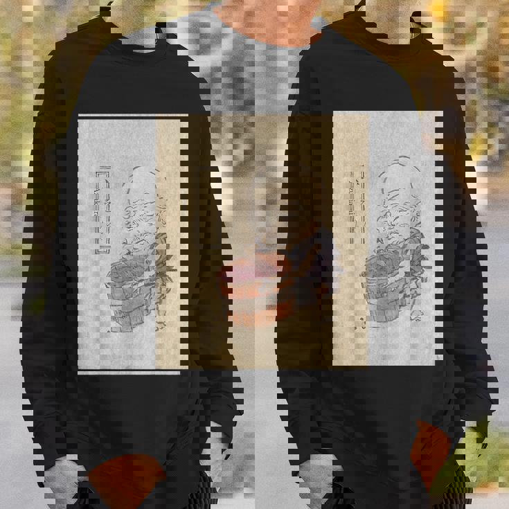 小豆洗い【日本の妖怪シリーズ】 スウェットシャツ 彼への贈り物