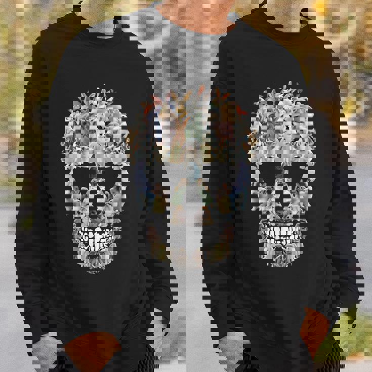 怖い スカル バニー ウサギ ホラー ハロウィン スウェットシャツ 彼への贈り物