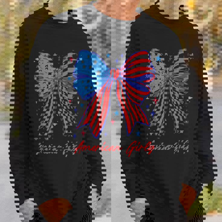 愛国的な弓 アメリカンガーリーシャツ 星条旗アート スウェットシャツ 彼への贈り物