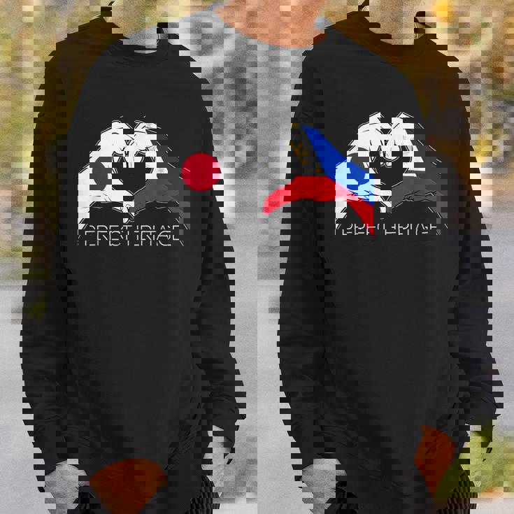 日本とフィリピン フィリピン人 日本人パーフェクトヘリテージ ヘア スウェットシャツ 彼への贈り物