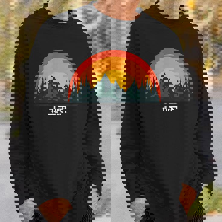 日没のジュラ山脈とハイマートカントン スウェットシャツ 彼への贈り物