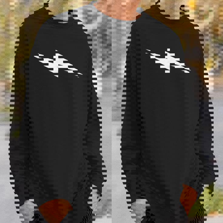 横向きライトニングボルト スウェットシャツ 彼への贈り物