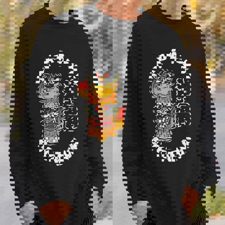 沖縄ジャパン シーサーガーディアンライオンズ 日本漢字お土産 スウェットシャツ 彼への贈り物