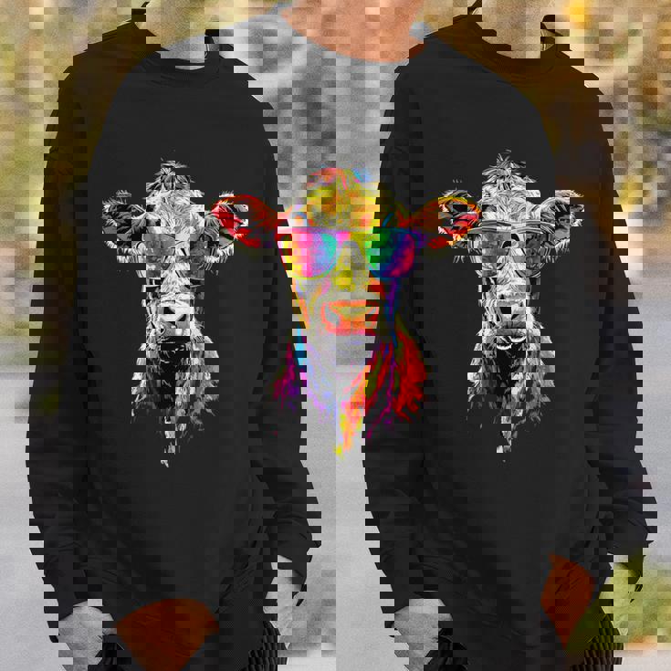 牛 農家 牛乳 ビーガン 子牛 牧場 甘い牛 スウェットシャツ 彼への贈り物