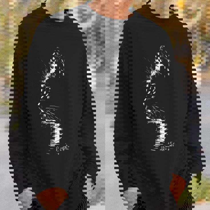 猫の気持ちは猫にしか分からない 長袖tシャツ スウェットシャツ 彼への贈り物