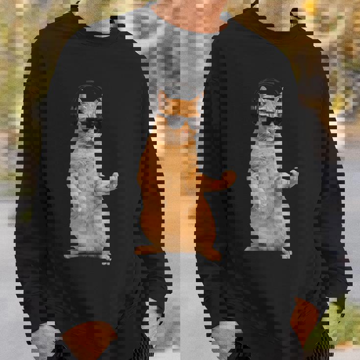 猫エアギター スウェットシャツ 彼への贈り物