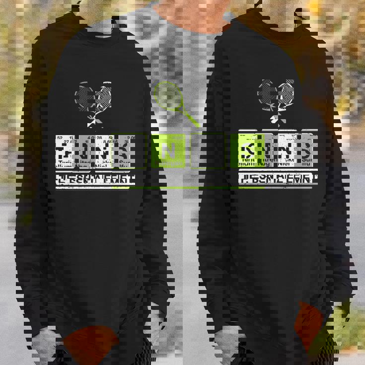 理科 先生 化学 教授 テニス 選手 スポーツ 長袖tシャツ スウェットシャツ 彼への贈り物