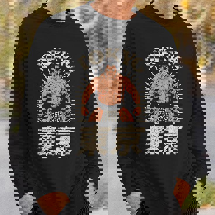 相撲 東京 日本 相撲 力士 お土産 和漢字 スウェットシャツ 彼への贈り物