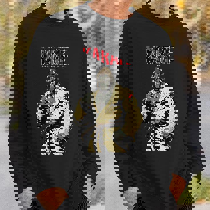 空手ゴリラ 空手ファイティングゴリラ スウェットシャツ 彼への贈り物