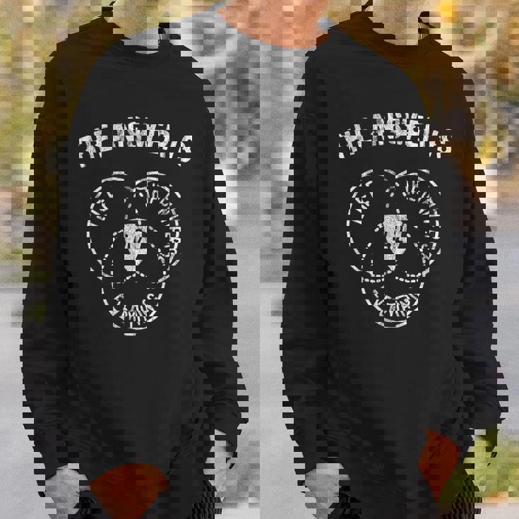 答えは42 ダグラス・アダムスのベン図 スウェットシャツ 彼への贈り物