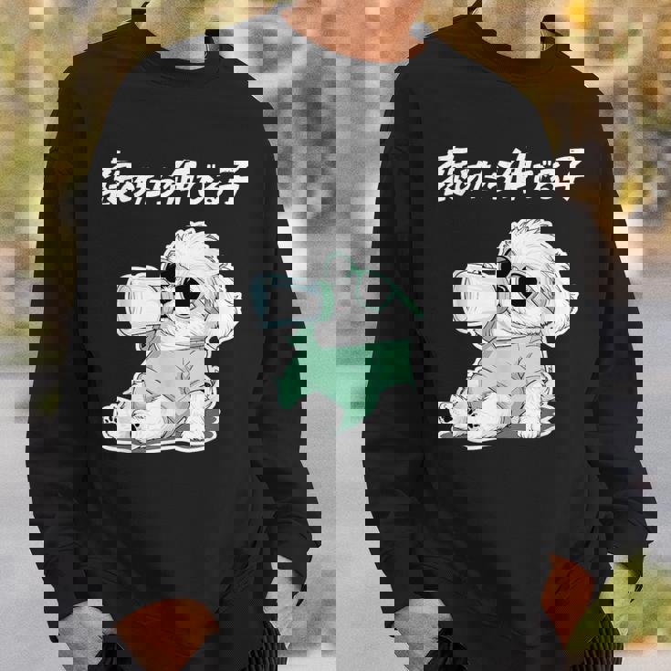 褒めたら伸びる子 マルチーズ グッズ 犬 おもしろ 面白い ネタ 笑える かわいい スウェットシャツ 彼への贈り物