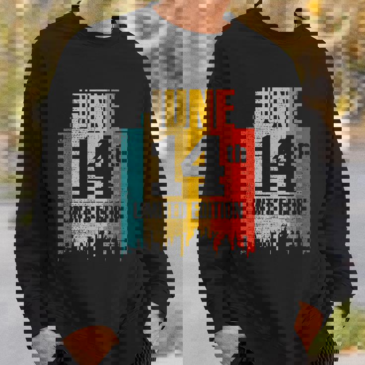 誕生日 6 月 14 日 レトロ ヴィンテージ スウェットシャツ 彼への贈り物