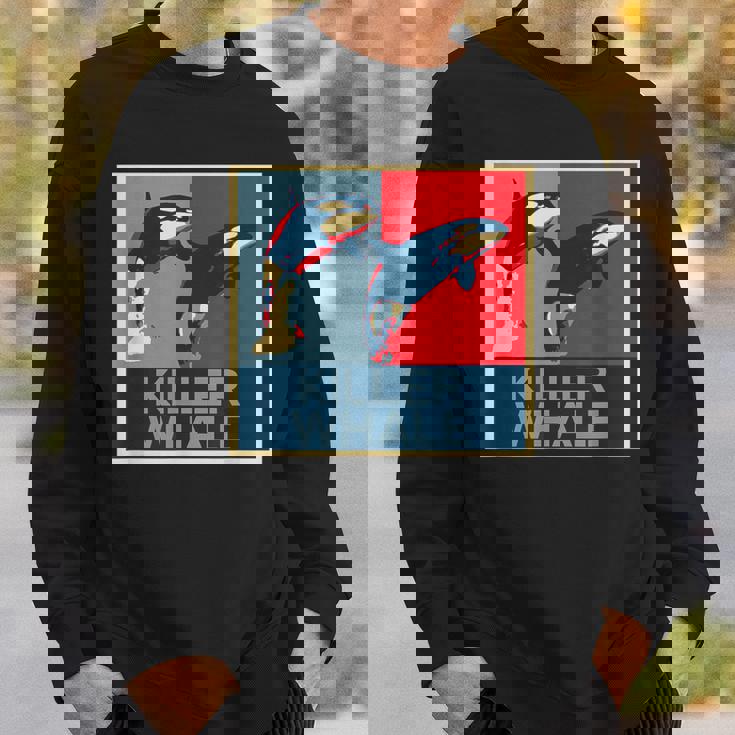 面白tシャツ 海 シャチ おもしろ かわいい グッズ 服 ネタ メンズ オリジナル 夏 生き物 レトロ スウェットシャツ 彼への贈り物