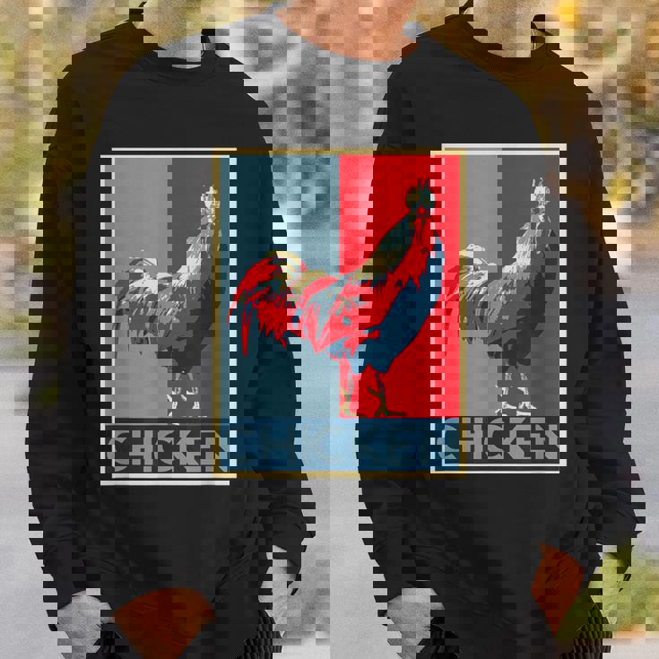 面白いtシャツ にわとり 鶏 鳥 メンズ おもしろ 面白い 服 おもしろグッズ ネタ ポスター チキン スウェットシャツ 彼への贈り物