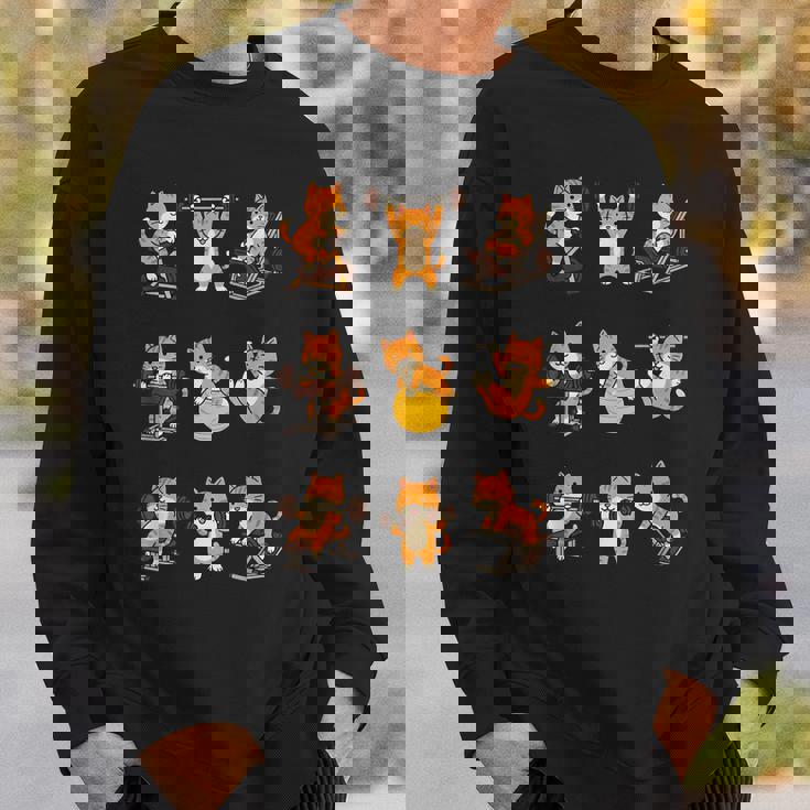 面白いtシャツ 猫 ネコ 筋トレ ジム おもしろグッズ かわいい おもしろtシャツ 面白い 服 ネタ スウェットシャツ 彼への贈り物