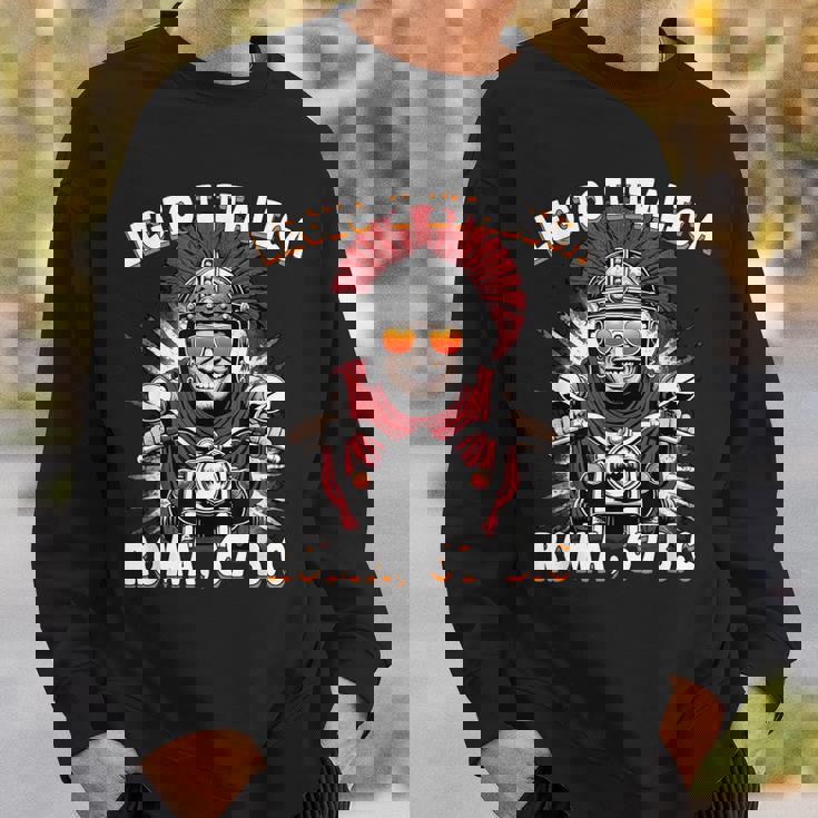 面白いローマのセンチュリオン モーターサイクリスト Legio 1 Italica スウェットシャツ 彼への贈り物