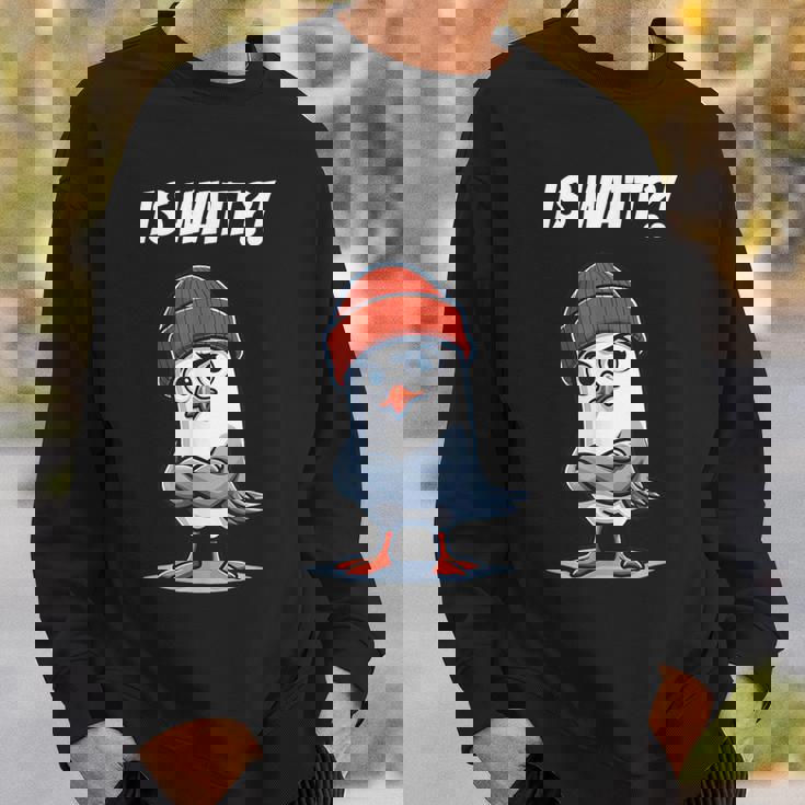 面白い北海のカモメはワット低ドイツ語オストフリースラントと言っています。 スウェットシャツ 彼への贈り物