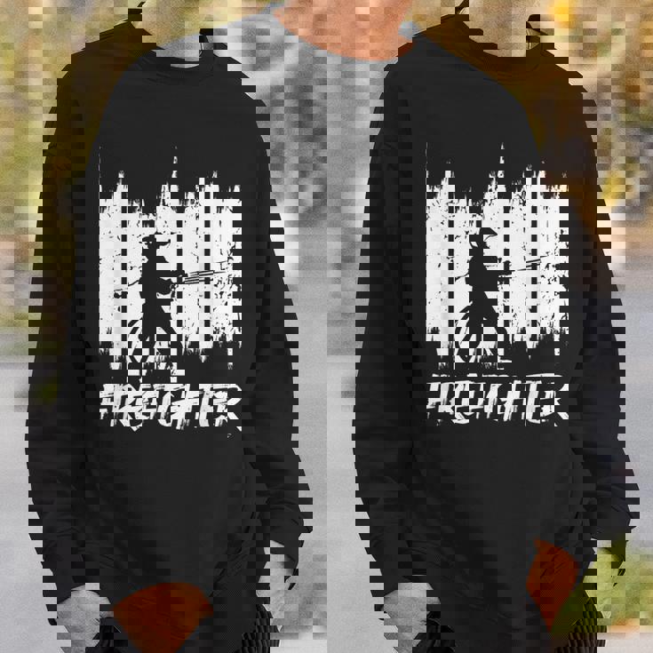 面白い消防士消防チーム消防団 スウェットシャツ 彼への贈り物