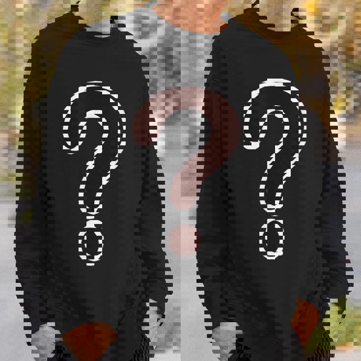 ？ はてなマーク クエスチョン マーク（疑問 謎 不思議）【変なデザイン屋さん】文字 面白い スウェットシャツ 彼への贈り物